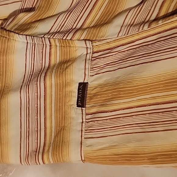 Prana shirt,Size M,Golden colored&Cream stripef - Picture 4 of 4